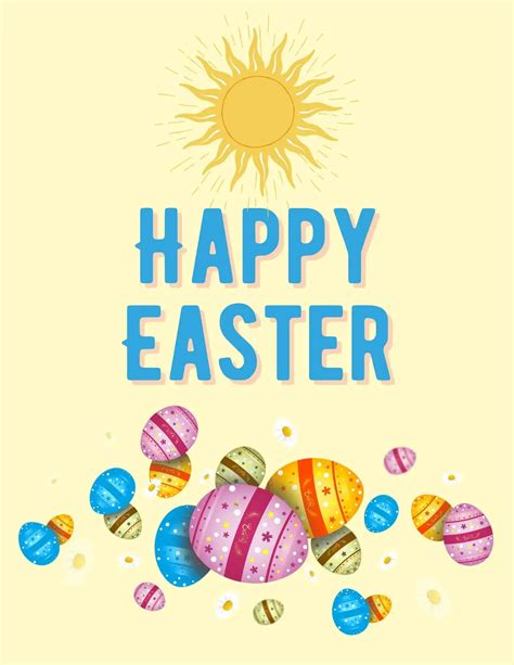 happy easter picture sign free